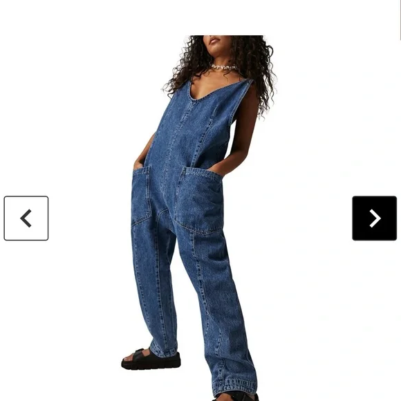Free People High Roller Sleeveless Jumpsuit Medium - Picture 6 of 11